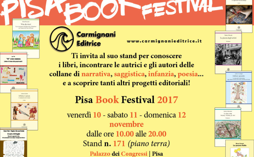 Lo scrittore Andrea Falchi al Pisa Book Festival con Il ciclo degli effetti